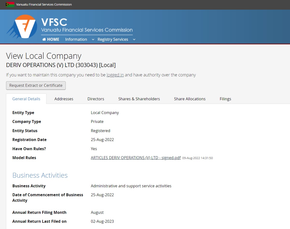VFSC View Local Company