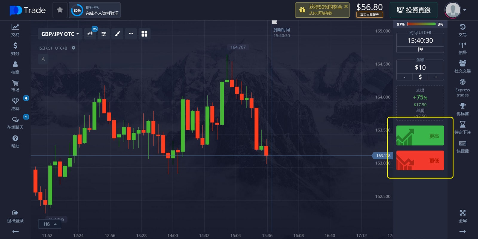 Placing A Trade