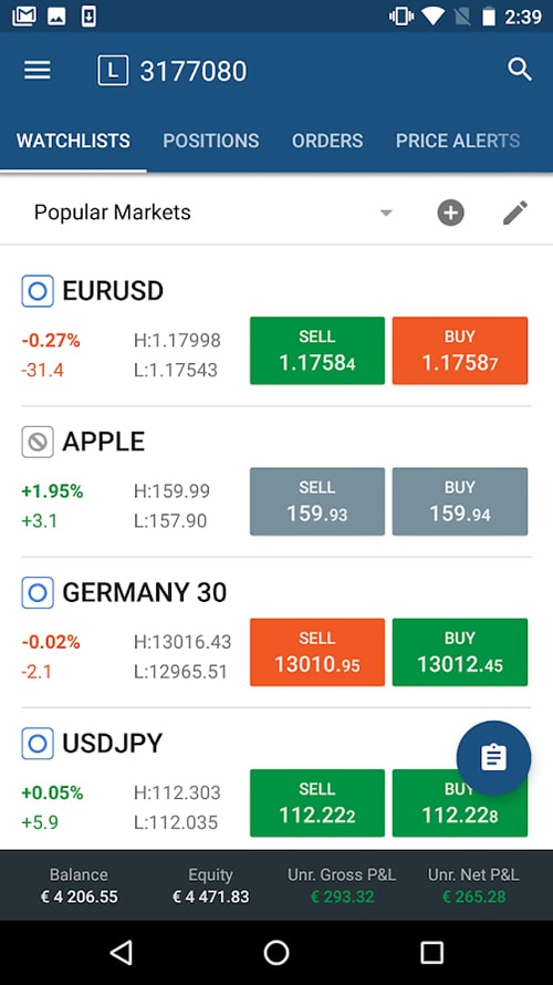 cTrader Android