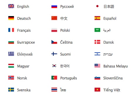 Support Languages